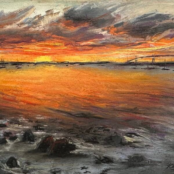 Sunset over East Providence, RI